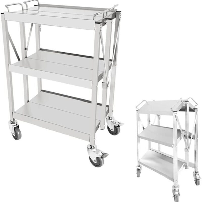 Carro Multiusos Plegable 3 Niveles ECOBECK - Mundo Gastronómico Chile