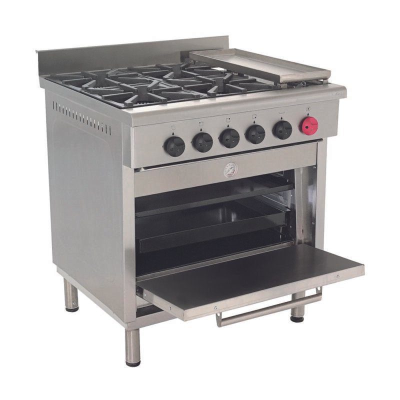 Cocina 4 Platos con Churrasquera 6EA50 MAIGAS - Mundo Gastronómico Chile