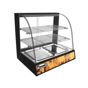 Vitrina de Calor NEGRO 2 Bandejas FRIGONOR - Mundo Gastronómico Chile