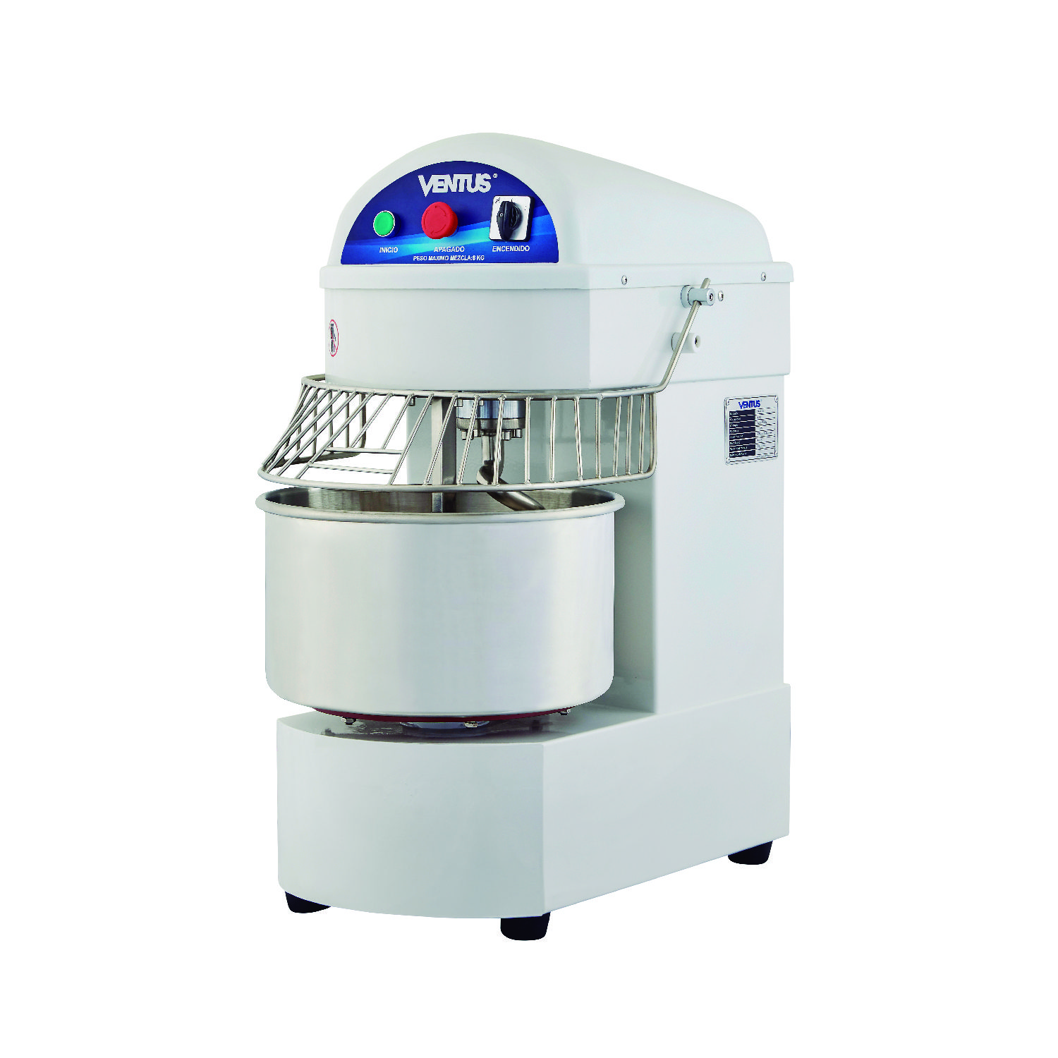 LATERAL Amasadora Industrial 20 Kg Timer VAM-50T VENTUS