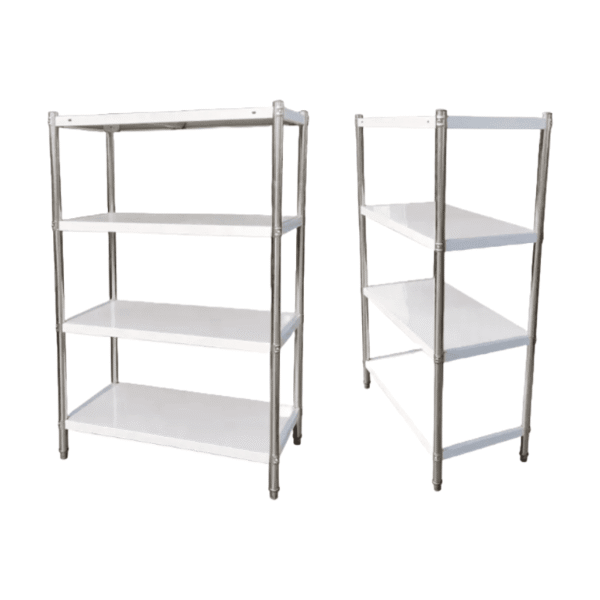 Estantería 4 niveles 150 cm Acero Inoxidable ECOBECK