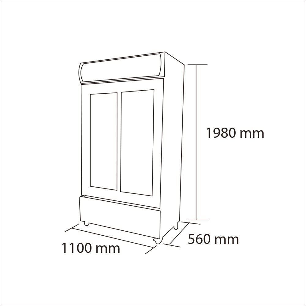 MEDIDAS Visicooler 800 Litros - MAIGAS