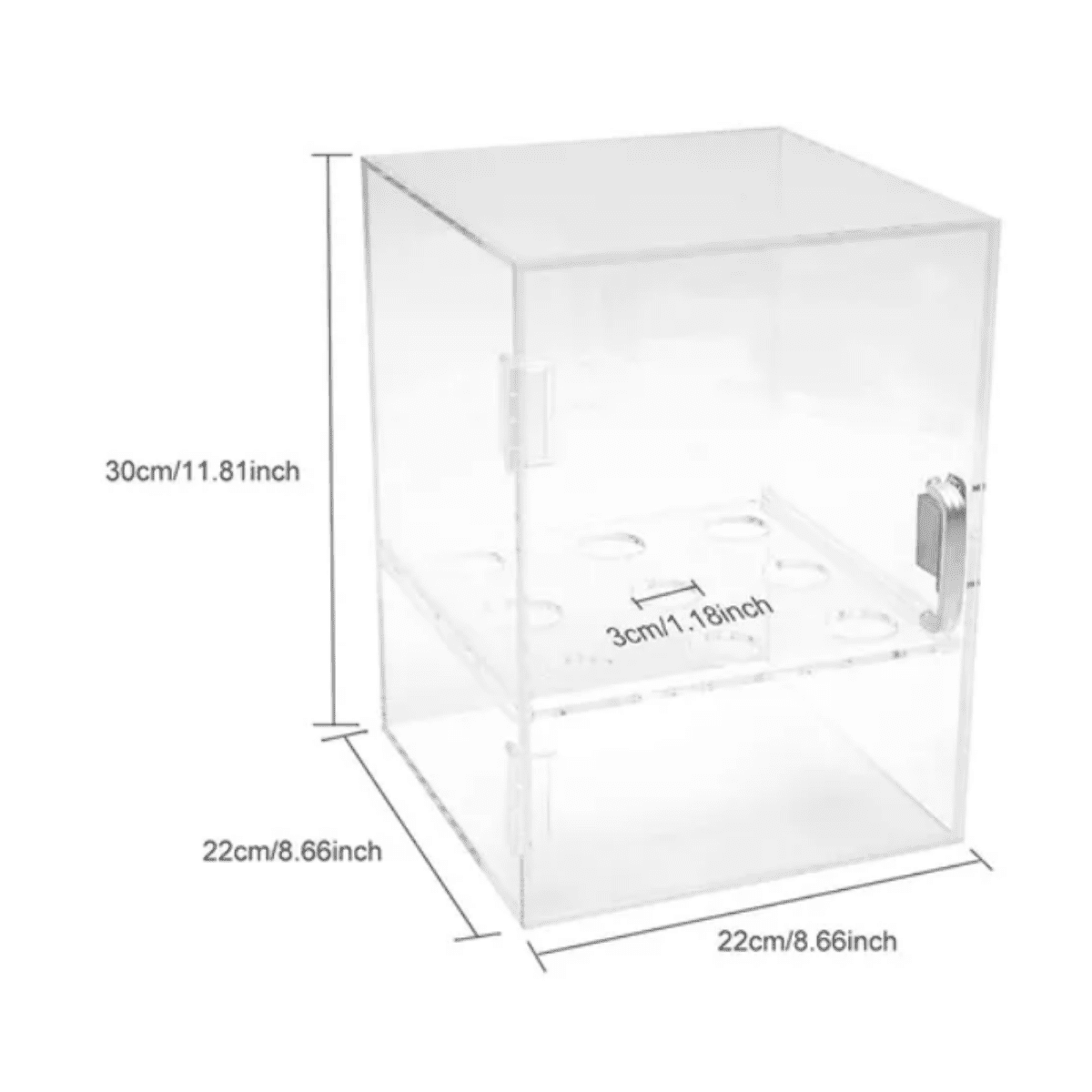 Vitrina para Conos 9 Orificios