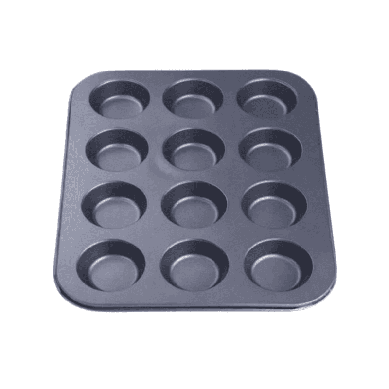 Molde 12 Cupcakes Acero Carbono SANTA MARIANA - Mundo Gastronómico Chile