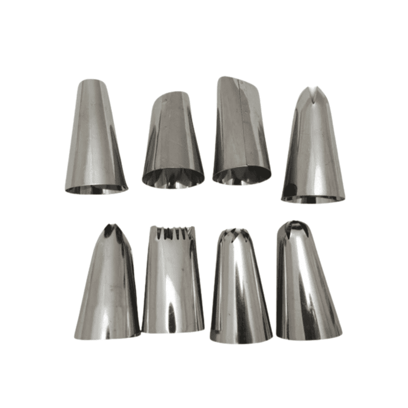 Set 8 Boquillas Pasteleras Profesionales SANTA MARIANA - Mundo Gastronómico Chile