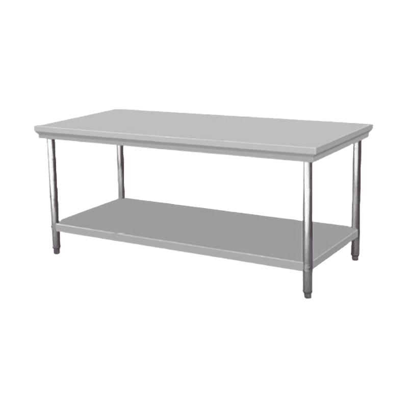 Mesón Central Acero Inoxidable 200 cm ITA - Mundo Gastronómico Chile