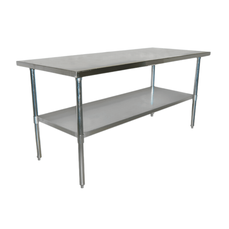 Mesón Central 158 x 80 cm Acero Inoxidable ITA - Mundo Gastronómico Chile