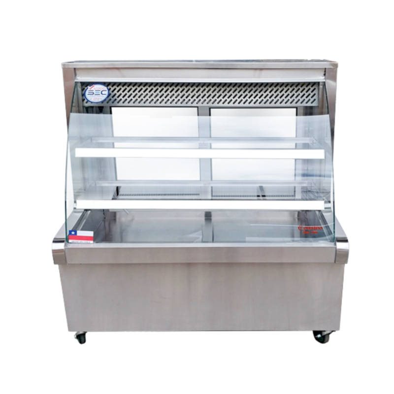 Mesón Refrigerado Curvo 1.2 m MRC120T COUSIÑO - Mundo Gastronómico Chile