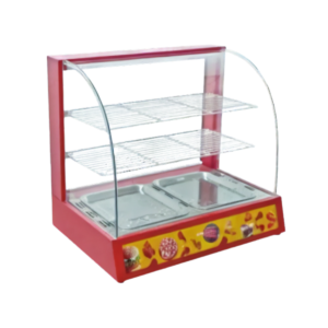 Vitrina de Calor 2 Bandejas ROJO ECOBECK - Mundo Gastronómico Chile