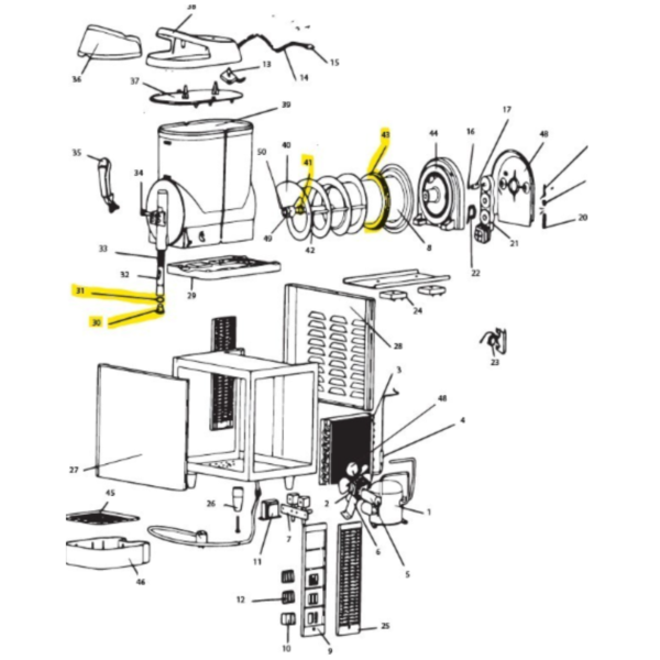 DESPIECE Kit de O-Ring para Granizadora VG-122A VENTUS DESPIECE Kit de O-Ring para Granizadora VG-122A VENTUS