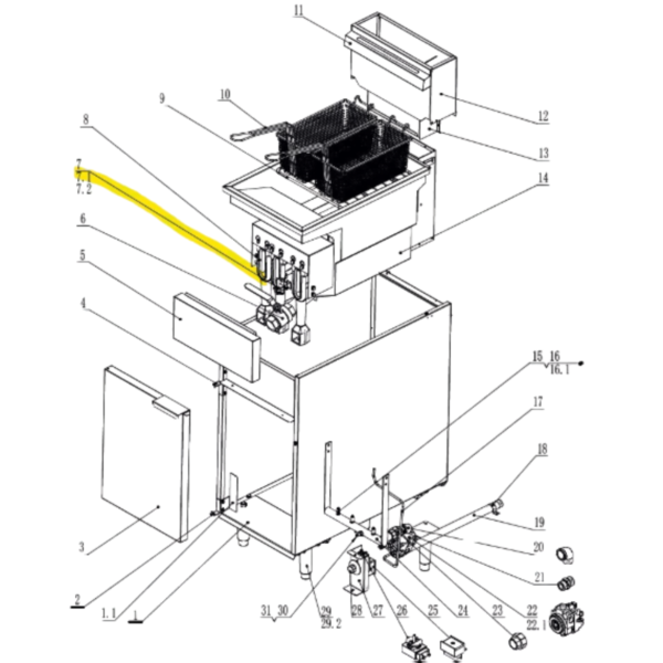 DIAGRAMA Termocupla para Freidora VFP-18PRO Nacional VENTUS DIAGRAMA Termocupla para Freidora VFP-18PRO Nacional VENTUS