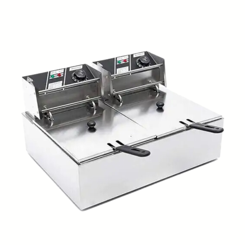 Freidora 2 Depósitos Eléctrica 6 Litros HEF-82 ECOBECK - Mundo Gastronómico Chile