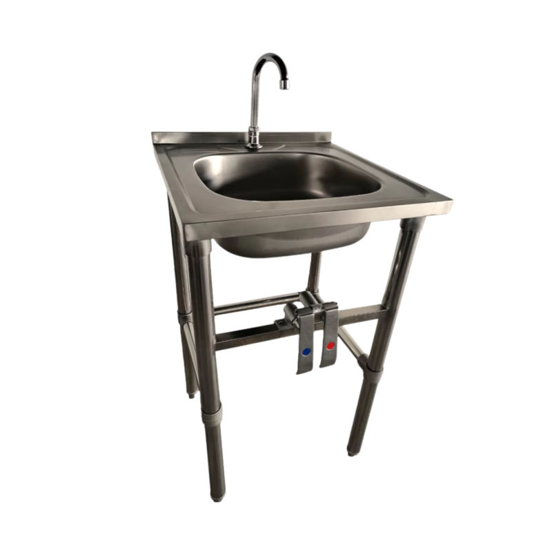 Lavamanos Acción Rodilla Acero CALVAC - Mundo Gastronómico Chile