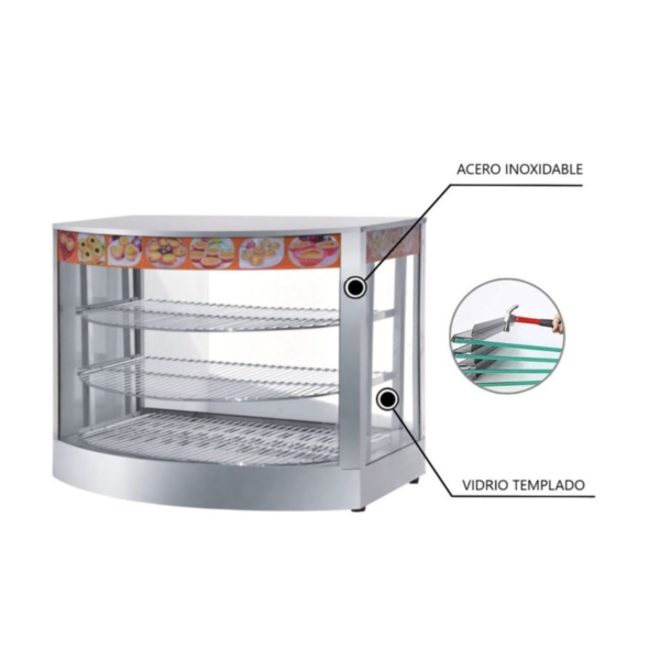 Vitrina de Calor Acero 66 cm FRIGONOR Vitrina de Calor Acero 66 cm FRIGONOR